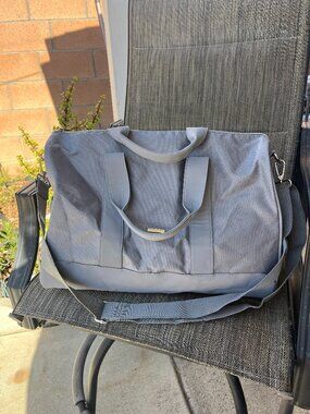 Giorgio Armani Fragrances Grey Duffle Travel Bag Gym Weekender Crossbody